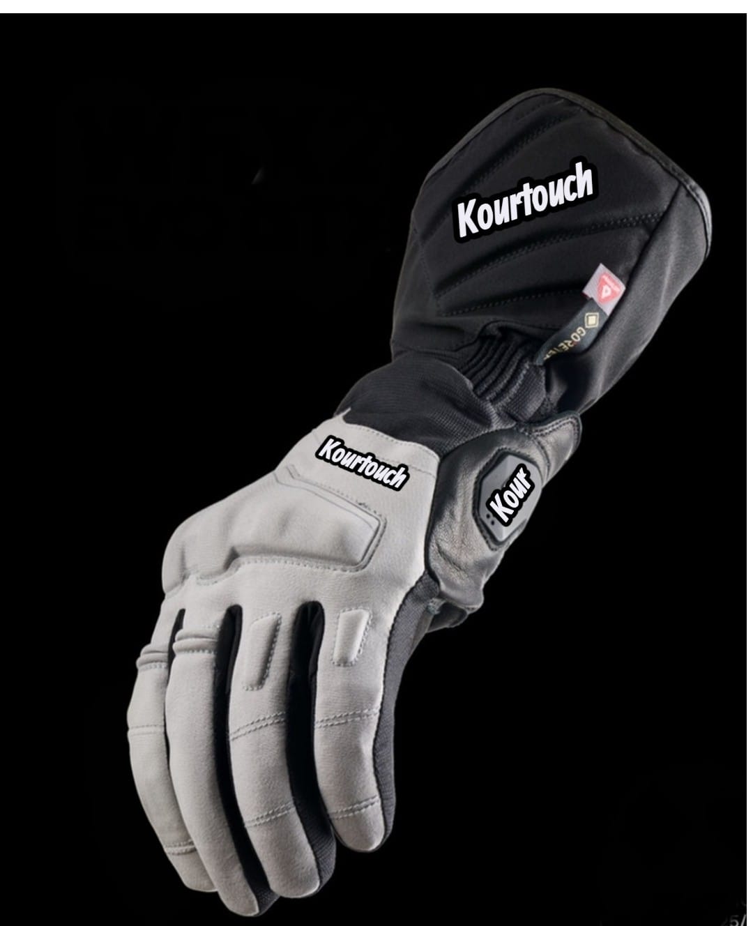 Black and Grey Touring Gloves